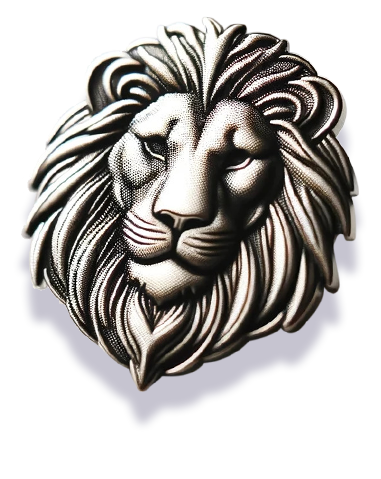 pins sans couleur lion